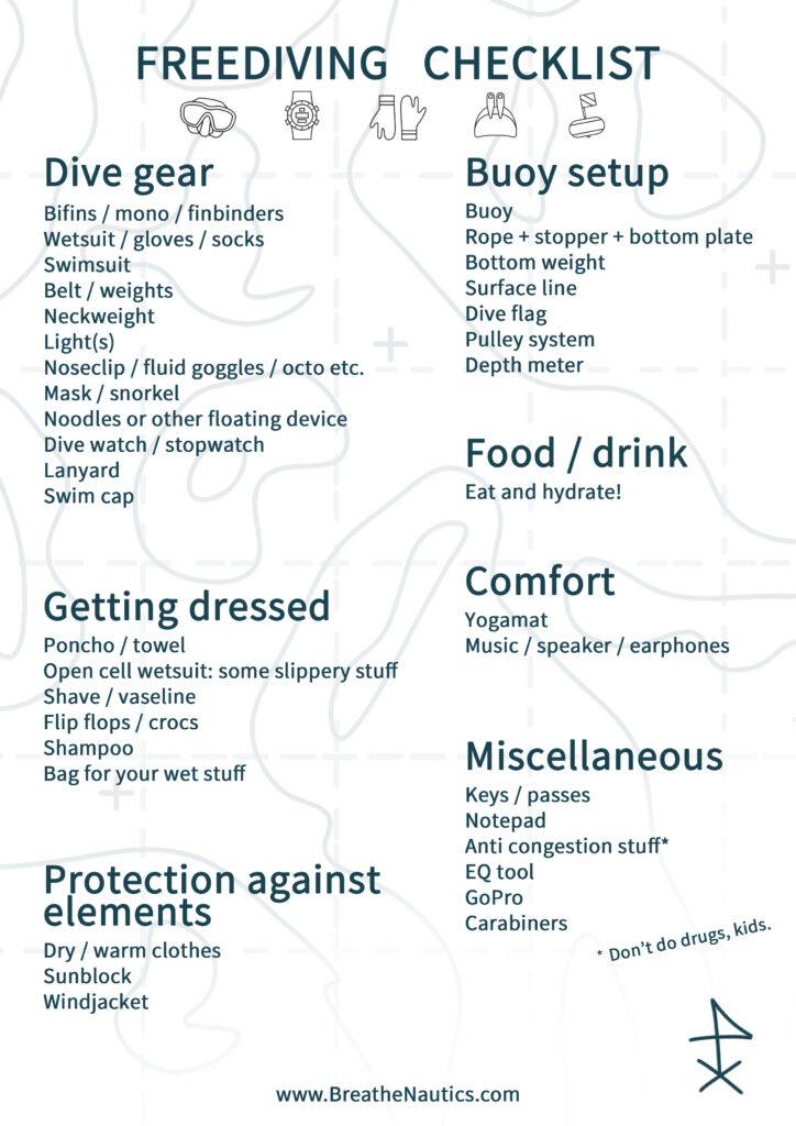 Freediving checklist