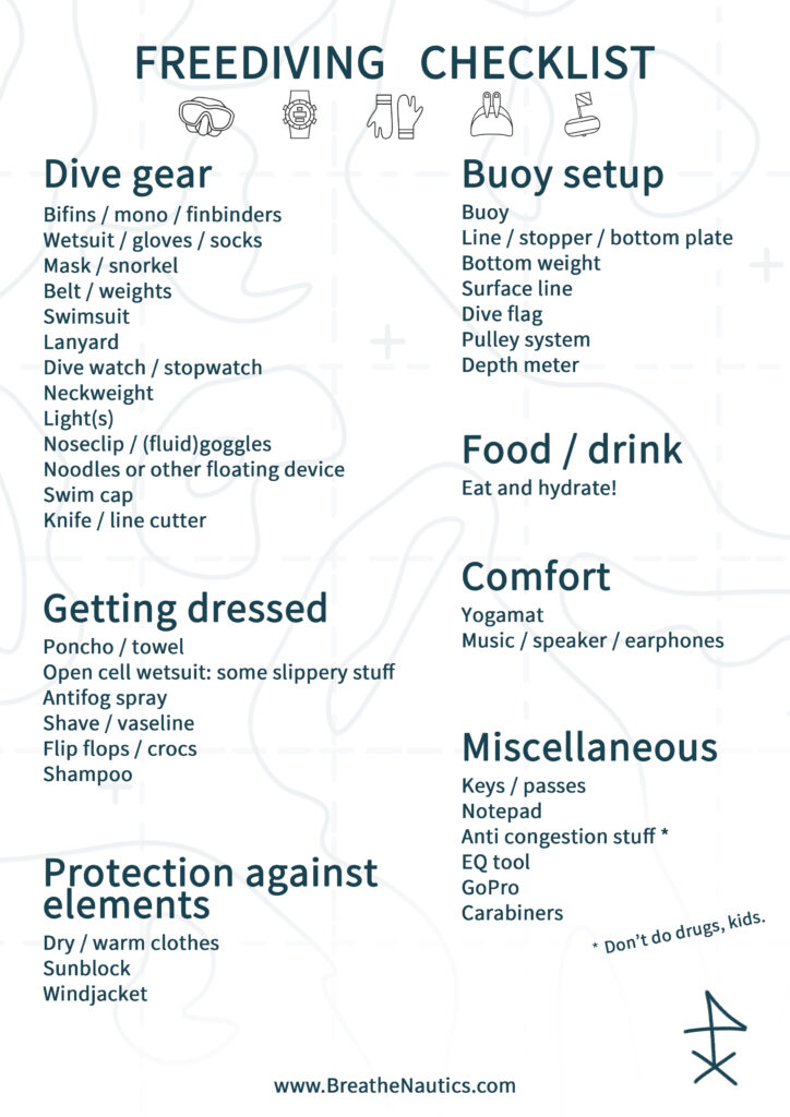 Freediving checklist